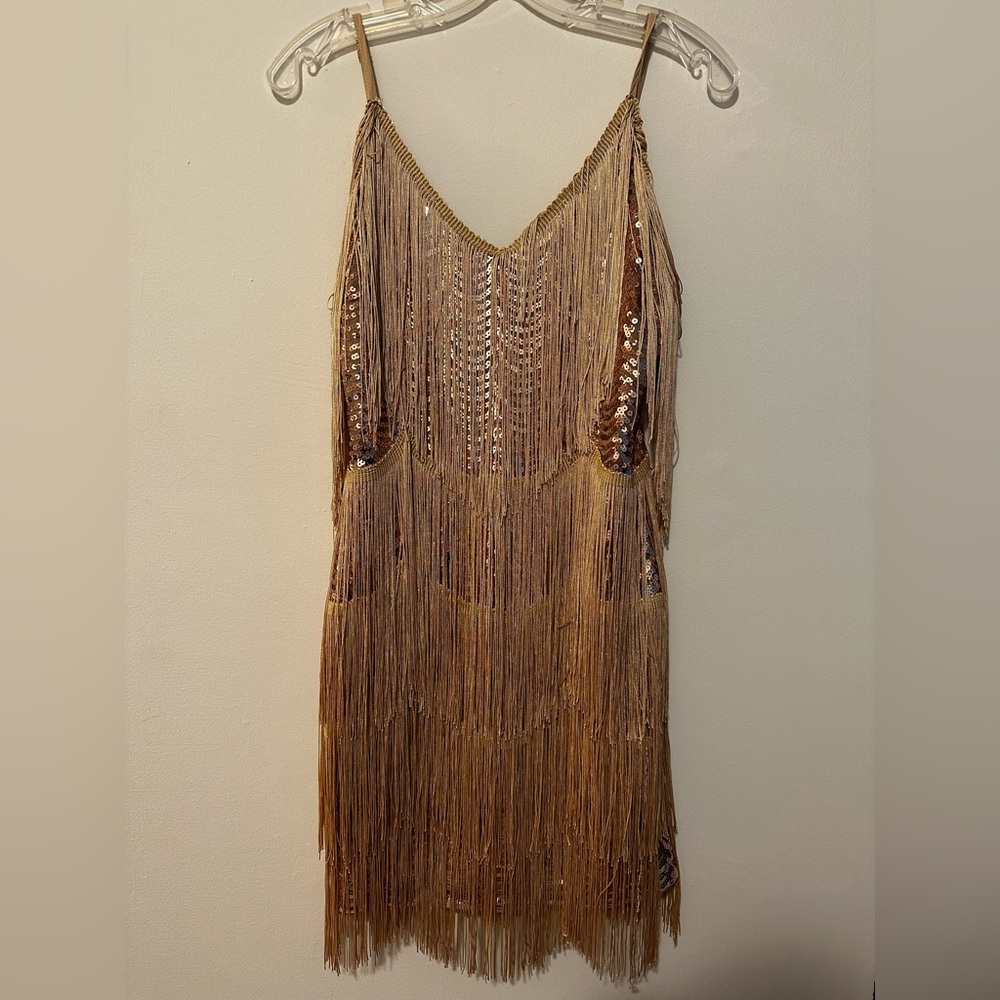 Lulu’s Fringe and Sequin Dress